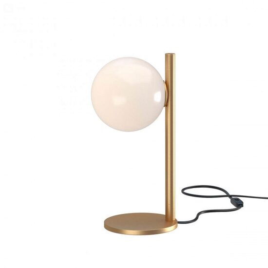 Veioză moderna bronz periat abajur sticla 1xE14/28W, Talis 01-2649 Redo