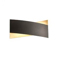 Aplică moderna neagra-aurie LED 17W/1800lm/3000K, Xavier 01-2381 Redo