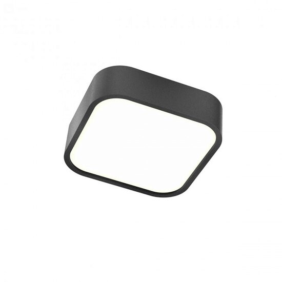 Aplica/Plafonieră moderna neagra baie IP44 LED 14W/1620lm/3000K, Screen IP 01-2497 Redo