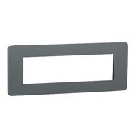 Rama Unica Studio Color 7m gri inchis/negru NOUA UNICA Schneider Electric, NU270722