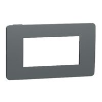 Rama Unica Studio Color 4m gri inchis/negru NOUA UNICA Schneider Electric, NU270422