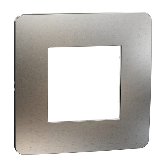 Rama Unica Studio Metal 1 post aluminiu/alb NOUA UNICA Schneider Electric, NU280255M