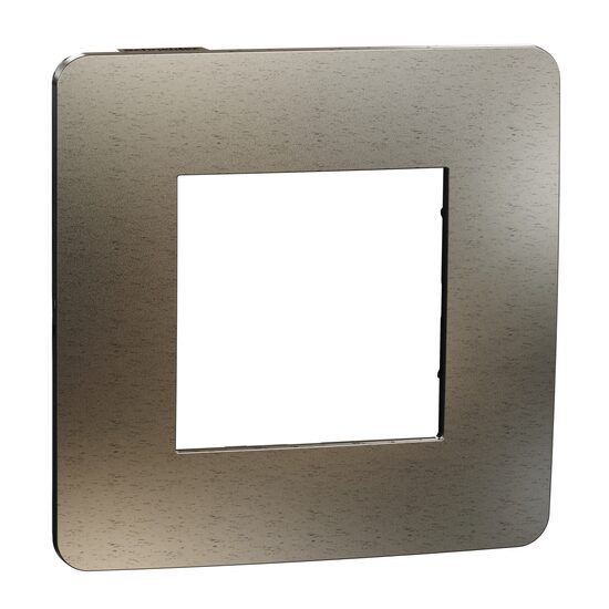 Rama Unica Studio Metal 1 post bronz/negru NOUA UNICA Schneider Electric, NU280252M