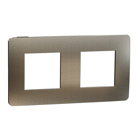 Rama Unica Studio Metal 2 posturi bronz/negru NOUA UNICA Schneider Electric, NU280452M