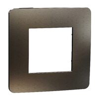 Rama Unica Studio Metal 1 post grafit/negru NOUA UNICA Schneider Electric, NU280253M