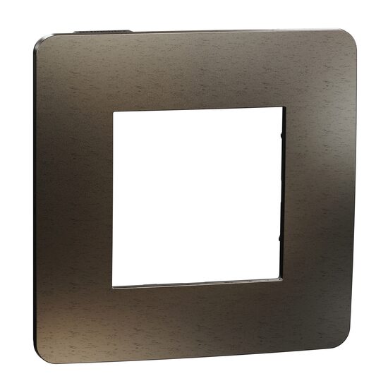 Rama Unica Studio Metal 1 post grafit/negru NOUA UNICA Schneider Electric, NU280253M