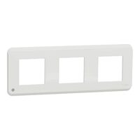 Rama Unica Pro 3 posturi alb antibacterian NOUA UNICA Schneider Electric, NU400620