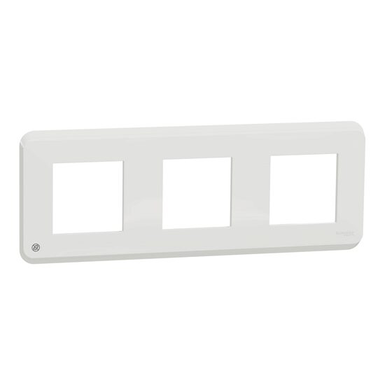 Rama Unica Pro 3 posturi alb antibacterian NOUA UNICA Schneider Electric, NU400620