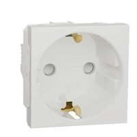 Priza 2P+E 16A, obturatoare, alb NOUA UNICA Schneider Electric, NU303718