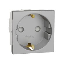 Priza 2P+E 16A,obturatoare,aluminiu NOUA UNICA Schneider Electric, NU303730