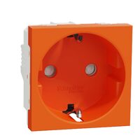 Priza 2P+E 16A, obturatoare, oranj NOUA UNICA Schneider Electric, NU303761