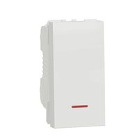 Intrerupator alb 16A 1m, surub, lampa indicator NOUA UNICA Schneider Electric, NU316118S