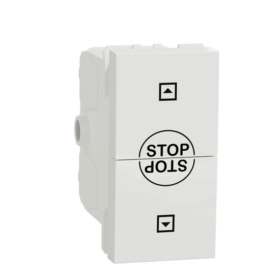Intrerupator bipolar jaluzele 10A 1m alb NOUA UNICA Schneider Electric, NU310918SC
