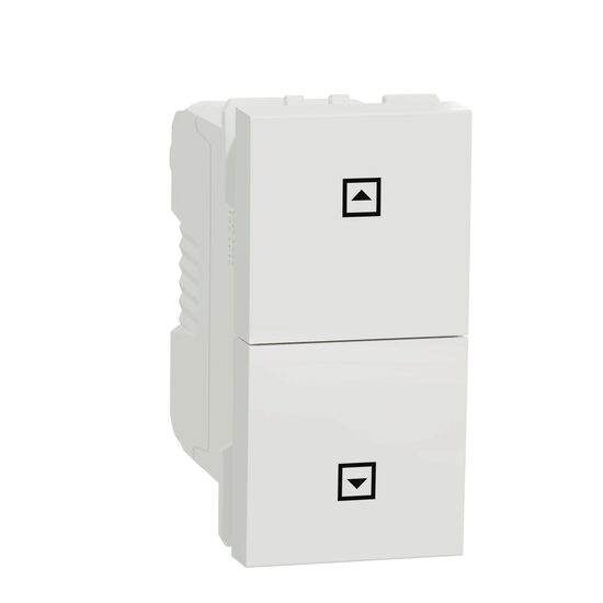 Intrerupator cu revenire jaluzele 10A 1m alb NOUA UNICA Schneider Electric, NU310718SC
