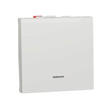 Intrerupator revenire alb 10A 2m indicator luminos NOUA UNICA Schneider Electric, NU320618N