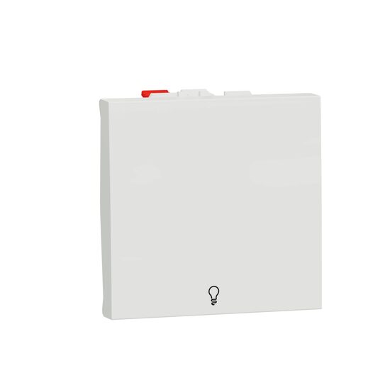 Intrerupator revenire 10A 2m simbol lumina alb NOUA UNICA Schneider Electric, NU320618L