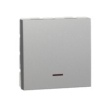 Intrerupator bipolar+indicator luminos 32A, aluminiu NOUA UNICA Schneider Electric, NU323230S