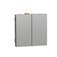 Intrerupator cap scara dublu 10A 2m, aluminiu NOUA UNICA Schneider Electric, NU321330