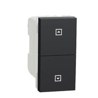 Intrerupator cu revenire jaluzele 10A 1m antracit NOUA UNICA Schneider Electric, NU310754SC
