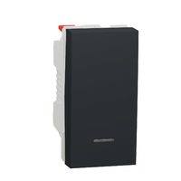 Intrerupator revenire 10A 1m indicator luminos,antracit NOUA UNICA Schneider Electric, NU310654N