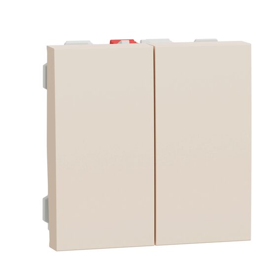 Intrerupator dublu 10A 2m bej NOUA UNICA Schneider Electric, NU321144