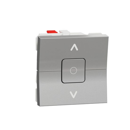 Intrerupator jaluzele 6A 2m, aluminiu NOUA UNICA Schneider Electric, NU320830