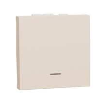 Intrerupator revenire 10A 2m indicator luminos,bej NOUA UNICA Schneider Electric, NU320644N