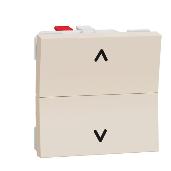 Intrerupator revenire jaluzele 6A, 2m, bej NOUA UNICA Schneider Electric, NU320744