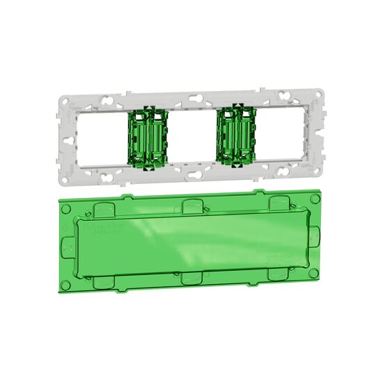 Suport fix plastic+capac protectie 6-8m/3p NOUA UNICA Schneider Electric, NU7006C
