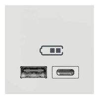 Noua Unica, Priza dubla incarcare USB 2.0 2m A+C alb NOUA UNICA Schenider Electric, NU301818