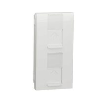Noua Unica, Priza dubla RJ45, CAT6 UTP, 45x90, alb NOUA UNICA Schenider Electric, NU348218