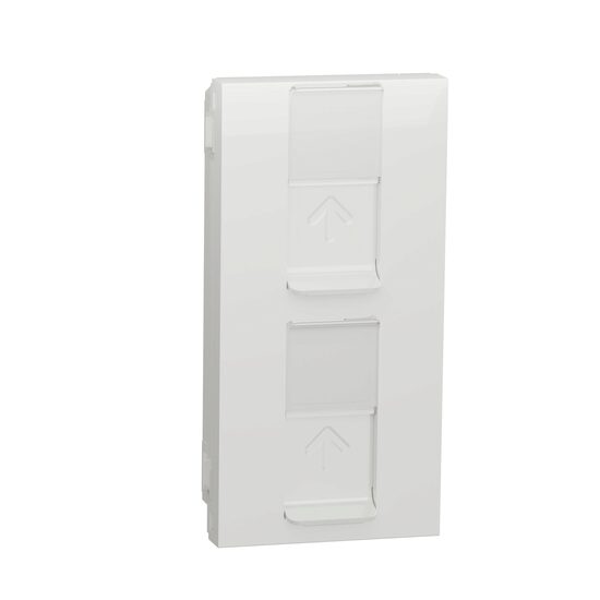 Noua Unica, Priza dubla RJ45, CAT6 UTP, 45x90, alb NOUA UNICA Schenider Electric, NU348218