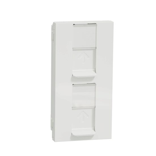 Noua Unica, Priza dubla RJ45, CAT6A UTP, 45x90, alb NOUA UNICA Schenider Electric, NU348418