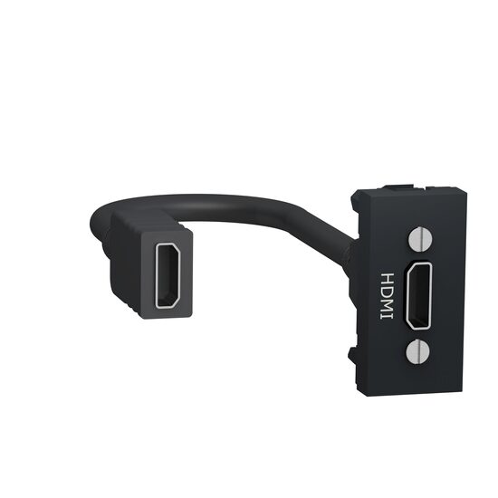 Noua Unica, Priza HDMI precablata 1m, antracit NOUA UNICA Schenider Electric, NU343054