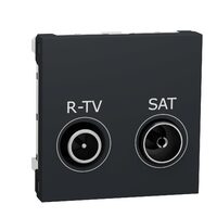 Noua Unica, Priza R-TV/SAT capat 2m antracit NOUA UNICA Schenider Electric, NU345554
