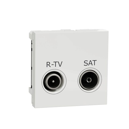 Noua Unica, Priza R-TV/SAT individuala 2m alb NOUA UNICA Schenider Electric, NU345418