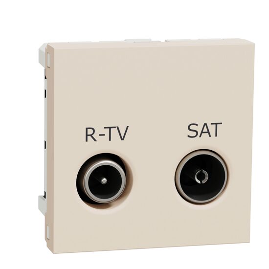 Noua Unica, Priza R-TV/SAT individuala 2m bej NOUA UNICA Schenider Electric, NU345444