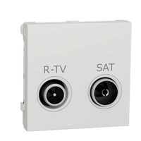 Noua Unica, Priza R-TV/SAT intermediara 2m alb NOUA UNICA Schenider Electric, NU345618