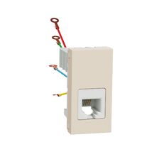 Noua Unica, Priza telefon RJ12 1m bej NOUA UNICA Schenider Electric, NU349144