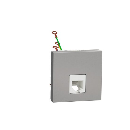 Noua Unica, Priza telefon RJ12 2m aluminiu NOUA UNICA Schenider Electric, NU349730