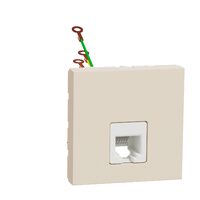 Noua Unica, Priza telefon RJ12, 2m bej NOUA UNICA Schenider Electric, NU349744