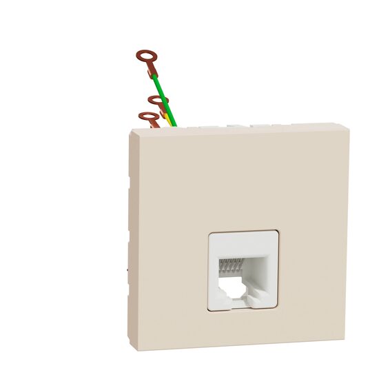 Noua Unica, Priza telefon RJ12, 2m bej NOUA UNICA Schenider Electric, NU349744