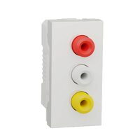 Noua Unica, Priza tripla RCA 1m, alb NOUA UNICA Schenider Electric, NU343118