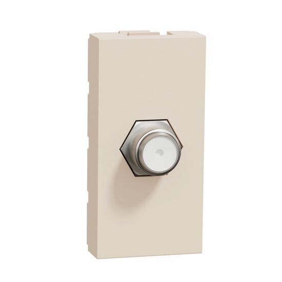 Noua Unica, Priza TV cablu coaxial tip F 1m bej NOUA UNICA Schenider Electric, NU346844