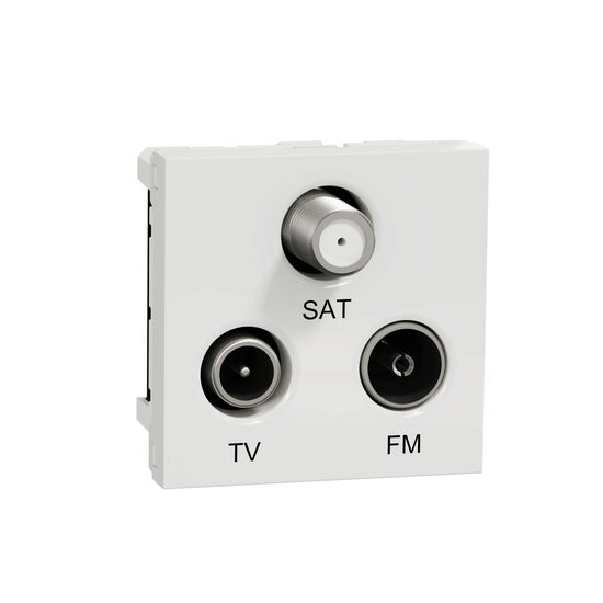 Noua Unica, Priza TV/FM/SAT, individuala, 2m, alb NOUA UNICA Schenider Electric, NU345018