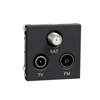 Noua Unica, Priza TV/FM/SAT, individuala, 2m, antracit NOUA UNICA Schenider Electric, NU345054