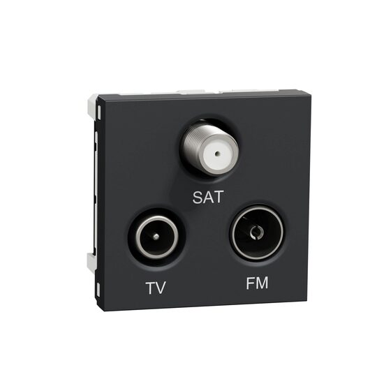 Noua Unica, Priza TV/FM/SAT, individuala, 2m, antracit NOUA UNICA Schenider Electric, NU345054