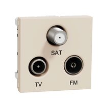 Noua Unica, Priza TV/FM/SAT, individuala, 2m, bej NOUA UNICA Schenider Electric, NU345044