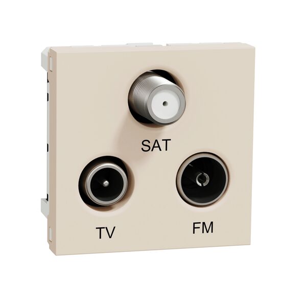 Noua Unica, Priza TV/FM/SAT, individuala, 2m, bej NOUA UNICA Schenider Electric, NU345044