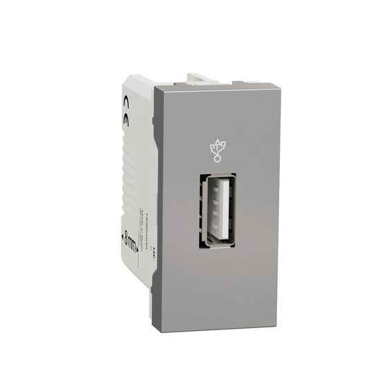 Noua Unica, Priza USB transfer date 1m, aluminiu NOUA UNICA Schenider Electric, NU342930
